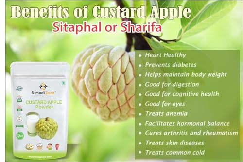 Nimadi Zone Custard Apple Fruit Powder | Sitaphal Powder | Dry - 500 GM by Nimadi ZoneFROM INDIA(NUZ) - View 3 of 7