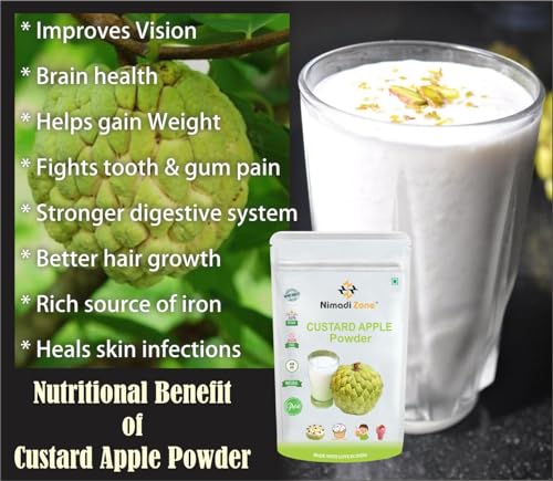 Nimadi Zone Custard Apple Fruit Powder | Sitaphal Powder | Dry - 500 GM by Nimadi ZoneFROM INDIA(NUZ) - View 4 of 7