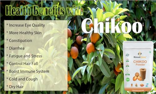 Nimadi Zone Chiku Powder | Chikoo Fruit Shake Powder | Dry, No Added Sugars - 500 GM by Nimadi ZoneFROM INDIA(NUZ) - View 4 of 6