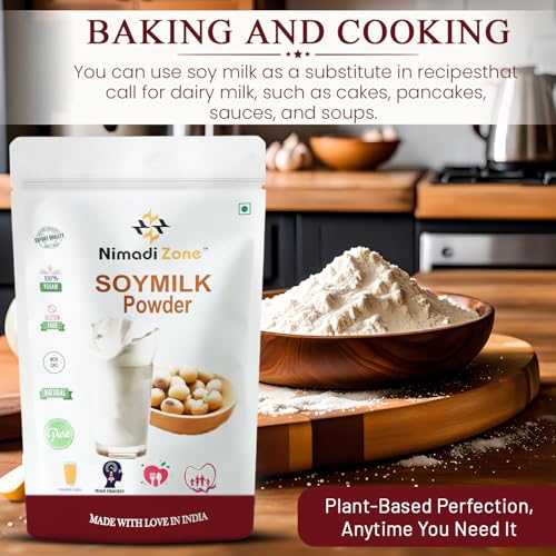 Nimadi Zone Soya Milk Powder | High in Protein | Vegan | Non-GMO - 100 GM by Nimadi ZoneFROM INDIA(NUZ) - View 3 of 7