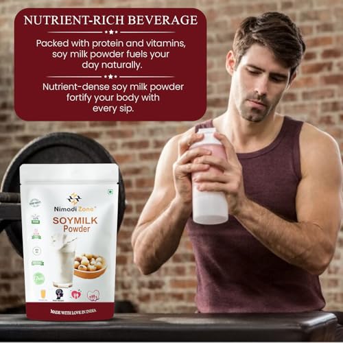Nimadi Zone Soya Milk Powder | High in Protein | Vegan | Non-GMO - 100 GM by Nimadi ZoneFROM INDIA(NUZ) - View 5 of 7