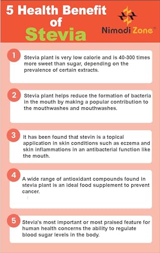 Nimadi Zone Green Stevia leaf powder | Helps to Control Blood Sugar Level I Natural Alternative to Processed Sugar I 100% Zero calorie | sugerfee - 500 GM By Nimadi ZoneFROM INDIA(NUZ) - View 6 of 7