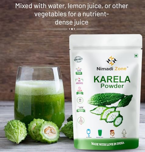 Nimadi Zone Karela powder | Bitter Melon Powder For Diabetes Control - 500 GM X 2 = 1 KG By Nimadi ZoneFROM INDIA(NUZ) - View 4 of 7