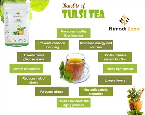 Nimadi Zone Tulsi Leaf Powder/Holy Basil Leaf Powder - 200 GM by Nimadi ZoneFROM INDIA(NUZ) - View 5 of 7