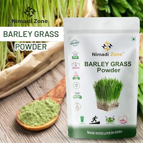 Nimadi Zone Barley Grass Juice Powder | Super food | Natural, Alkaline and Chlorophyll - 200 GM By Nimadi ZoneFROM INDIA(NUZ) - View 2 of 7