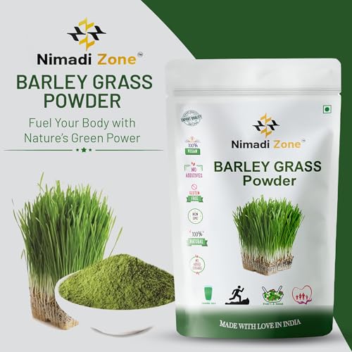 Nimadi Zone Barley Grass Juice Powder | Super food | Natural, Alkaline and Chlorophyll - 200 GM By Nimadi ZoneFROM INDIA(NUZ) - View 3 of 7