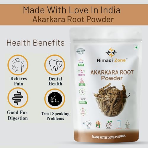 Nimadi Zone Akarkara Root Powder | Anacyclus Pyrethrum | Pellitory Root Powder- 100 GM By Nimadi ZoneFROM INDIA(NUZ) - View 4 of 7