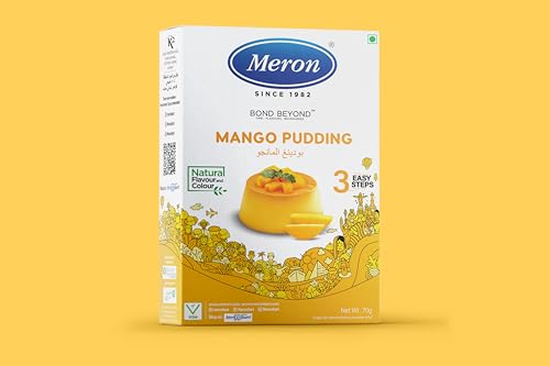 Meron Mango Pudding | Instant Dessert Mix | Natural Flavour &amp; Colour | Vegan | 3 Easy Steps | 70g(FROM INDIA)JEZ - View 3 of 6