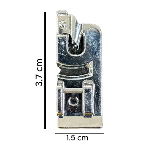 Zenith 10 pc Plastic Bobbins &amp; Big Pico Pressure Foot for All Domestic Automatic Sewing Machine Like Usha janome Singer, Embroidery Machines. White Steel (Big Pico + 10 Plastic Bobbin)FROM INDIA(NUZ) - View 6 of 6