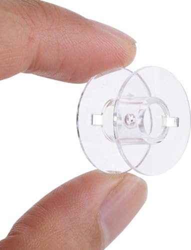 Zenith 10 pc Plastic Bobbins &amp; 6mm Lace Foot Pressure Foot for All Domestic Automatic Sewing Machine Like Usha janome Singer, Embroidery Machines. White Steel (6 mm LaceFoot + 10 Plastic Bobbin)FROM INDIA(NUZ) - View 2 of 7