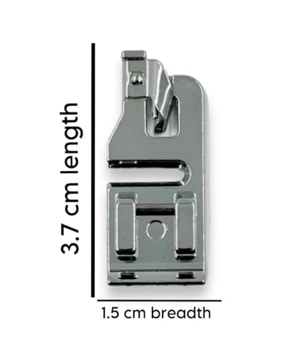 Zenith 10 pc Plastic Bobbins &amp; 6mm Lace Foot Pressure Foot for All Domestic Automatic Sewing Machine Like Usha janome Singer, Embroidery Machines. White Steel (6 mm LaceFoot + 10 Plastic Bobbin)FROM INDIA(NUZ) - View 5 of 7