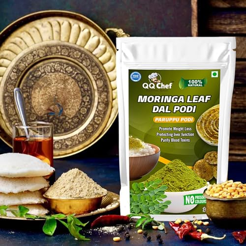 QQChef Moringa Dal Powder Paruppu Podi 2 Combo for Rice, Idly, Dosa, Dishes Homemade &amp; No Preservatives (100gm x2 Pcs)FROM INDIA(NUZ) - View 3 of 6