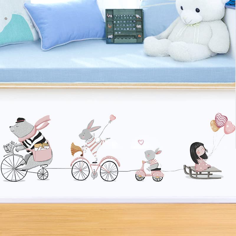 Tipi Tipi Tap Cycling Adventure Wall Stickers for Kids Baby Wall Stickers for Kids Room Bedroom Playroom Nursery Living Room D�cor Wall Art Wall Decoration Boho - View 3 of 7
