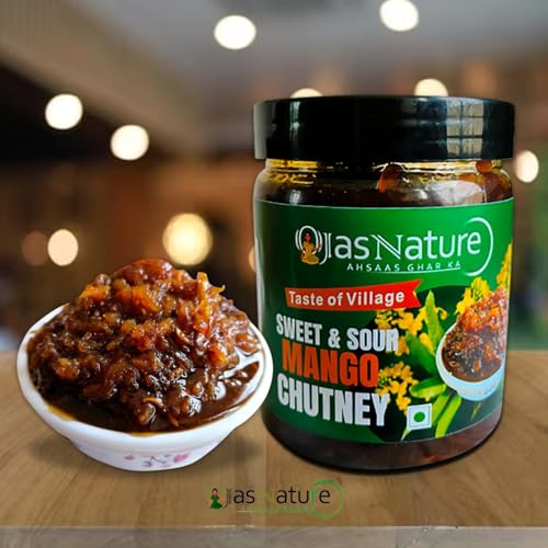 Ojas Nature Sweet and Sour Mango Chutney (700 g) | Khatti Meethi Aam Ki Chutney | AAM ka chunda khatta meetha Pickle | Sweet mango pickle | All Natural Homemade Chunda-No Preservatives - View 5 of 5