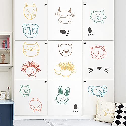 Pumkins Cartoon Animal Heads Wall Stickers for Kids Baby Wall Stickers for Kids Room Bedroom Playroom Nursery Living Room D�cor Wall Art Wall Decoration Boho(FROM INDIA)JEZ - View 4 of 7