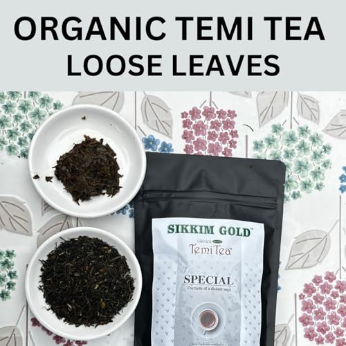 SIKKIM GOLD-BLACK TEA | SIKKIM ORGANIC TEMI TEA| 100 GMS | AUTHENTIC SPECIAL | ESTATE CERTIFIED | |USDA |IMO |ONECERT |ORIGINAL TASTE AND FLAVOUR | LOOSE LEAVES | PACK OF 1 (FROM INDIA)SAB - View 2 of 7