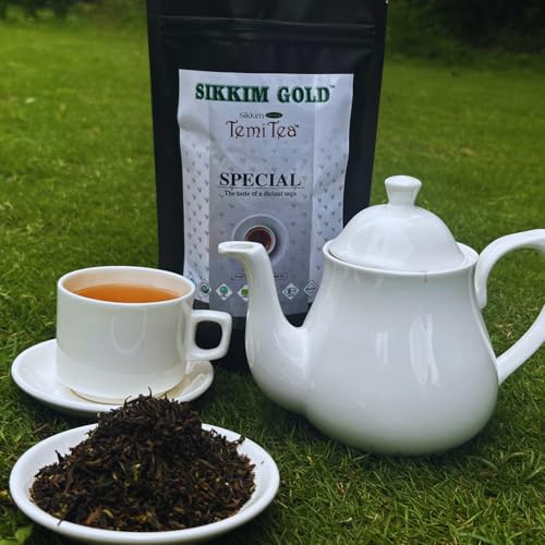 SIKKIM GOLD-BLACK TEA | SIKKIM ORGANIC TEMI TEA| 100 GMS | AUTHENTIC SPECIAL | ESTATE CERTIFIED | |USDA |IMO |ONECERT |ORIGINAL TASTE AND FLAVOUR | LOOSE LEAVES | PACK OF 1 (FROM INDIA)SAB - View 3 of 7