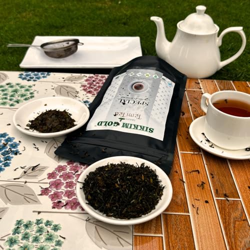 SIKKIM GOLD-BLACK TEA | SIKKIM ORGANIC TEMI TEA| 100 GMS | AUTHENTIC SPECIAL | ESTATE CERTIFIED | |USDA |IMO |ONECERT |ORIGINAL TASTE AND FLAVOUR | LOOSE LEAVES | PACK OF 1 (FROM INDIA)SAB - View 4 of 7