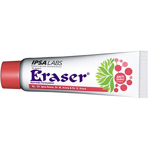 Eraser Anti Marks Ayurvedic Dark Circle removal cream, Scar, Spot, Pimple Marks, Stretch Marks, Pregnancy Delivery Marks, Pigmentation, Blemishes, Wrinkles, Tan remover men &amp; women 25g (FROM INDIA)SAB - View 4 of 5