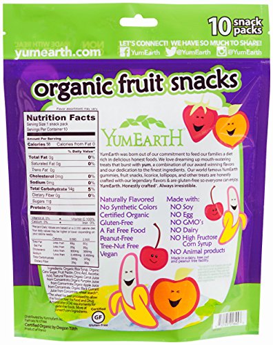 Yum Earth Fruit Snacks 10 Pieces, 198 g (FROM DUBAI) SAM - View 2 of 5