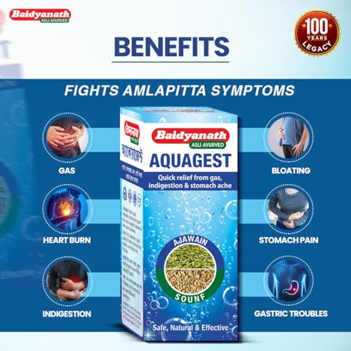 Baidyanath Aquagest 100 Ml Liquid, Pack of 1, Multicolour(FROM INDIA)NUZ - View 6 of 7