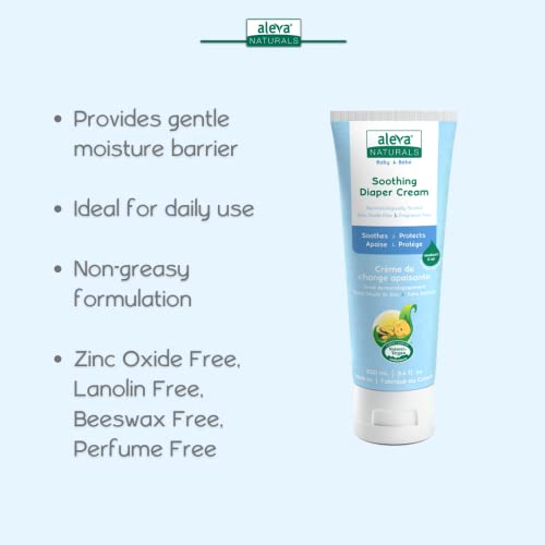 Aleva Naturals Baby Diaper Rash Cream| Soothing Diaper Cream| |Fragrance Free (100ML, White) (FROM INDIA)SAB - View 6 of 7