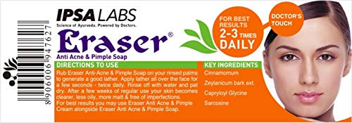 Ipsa Labs Eraser Anti Acne And Pimple Soap, 75G (FROM INDIA)SAB - View 2 of 3