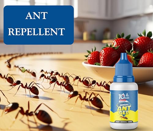 Amish A Herbal Ant Gel Pack of 2 | 10 Minute s Result Guaranty | Removes Entire Ant Infestation| Powerful Ant Repellent for Home | 100% Organic Ant Gel Bait for Home &amp; Kitchen Office &amp; Garden (FROM INDIA) NUSS - View 2 of 6