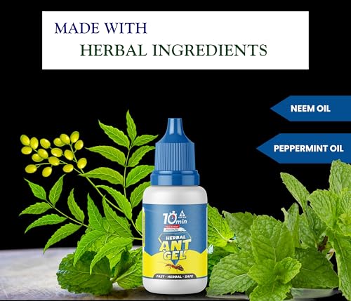 Amish A Herbal Ant Gel Pack of 2 | 10 Minute s Result Guaranty | Removes Entire Ant Infestation| Powerful Ant Repellent for Home | 100% Organic Ant Gel Bait for Home &amp; Kitchen Office &amp; Garden (FROM INDIA) NUSS - View 3 of 6