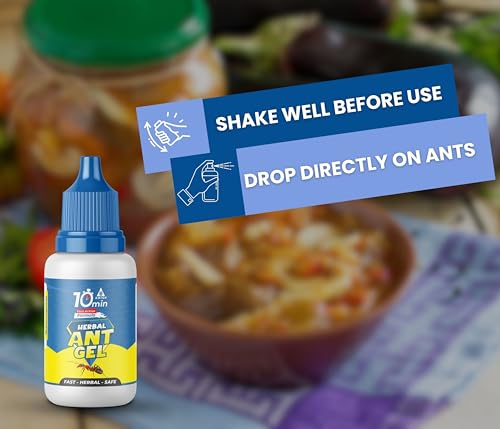 Amish A Herbal Ant Gel Pack of 2 | 10 Minute s Result Guaranty | Removes Entire Ant Infestation| Powerful Ant Repellent for Home | 100% Organic Ant Gel Bait for Home &amp; Kitchen Office &amp; Garden (FROM INDIA) NUSS - View 6 of 6