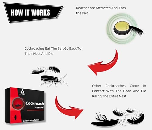 Amish C Cockroach Herbal Gel 20 Grm Pack Of 2 For Home Cockroach | Fast Results For Home For Kitchen For Office Convenient/Natural &amp; 100% Effective - View 4 of 7