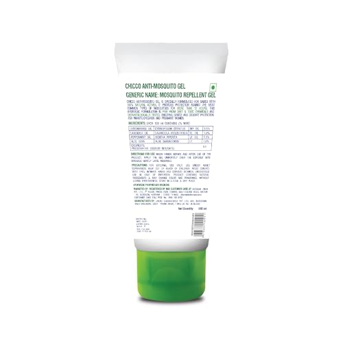 Chicco Anti-Mosquito Gel for Babies, Protects Against Dengue, Malaria and Chikungunya, DEET Free, Dermatologically Tested (100ml) (FROM INDIA)SAB - View 2 of 4
