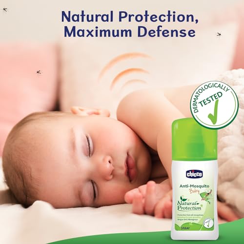 Chicco Anti-Mosquito Spray for Babies, 100ml | Natural Protection from Disease Spreading Mosquitoes | Dermatologically tested | Free from DEET, Alcohol and Colours (FROM INDIA)SAB - View 2 of 6