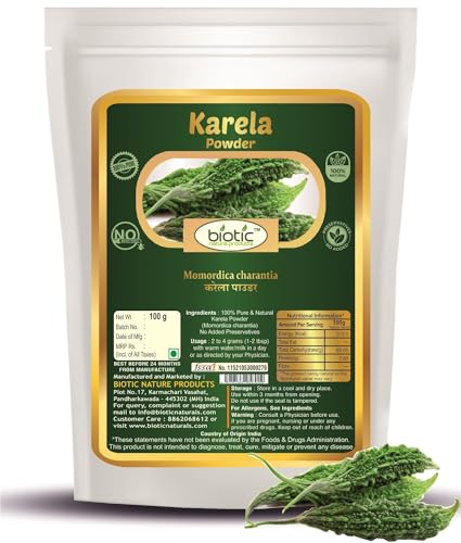 Biotic Natural Karela Powder (Momordica charantia) - 100 gm (FROM INDIA) NUSS - Related product