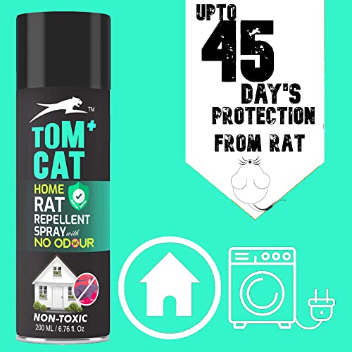 Shadow Securitronics Tom CAT Rat Repellent Spray for Home/Garage &amp; Godown | NO Odour Rat Repellent Spray | Rat Repel Spray | Home Rat Spray | (200 ml) - View 2 of 6