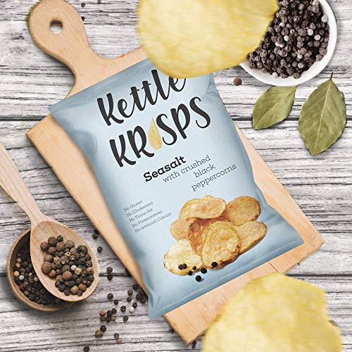 Kettle Krisps Potato Chips, Sea Salt with Crushed Pepper, 120 gm (FROM DUBAI)SAM - View 2 of 4