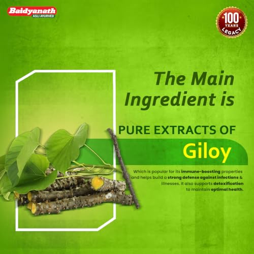Baidyanath Guduchi (Giloy) Ghanbati - 60 Tablets (pack of 2) - Helps Boost Immunity(FROM INDIA)NUZ - View 4 of 6