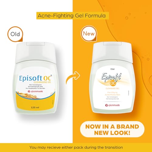 Episoft OC Cleansing Gel | For Oily, Combination &amp; Normal Skin | Daily Facewash | Cleanser for Acne Prone Skin | Dermatologist Prescribed | Suitable for Men &amp; Women | 125ml (FROM INDIA)SAB - View 2 of 3