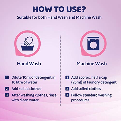 Chicco Sensitive Baby Laundry Detergent, Delicate Flowers Fragrance, 500ml Refill Pack | Liquid Detergent for Baby Clothes | Kills 99% Barteria and Fungi | 5X Stain Fighter | Free From Harsh Chemicals (FROM INDIA)SAB - View 5 of 6