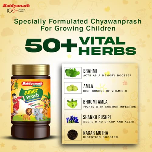 Baidyanath Junior Prash - 500g, Specially Formulated Chyawanprash for Kids(FROM INDIA)NUZ - View 5 of 6