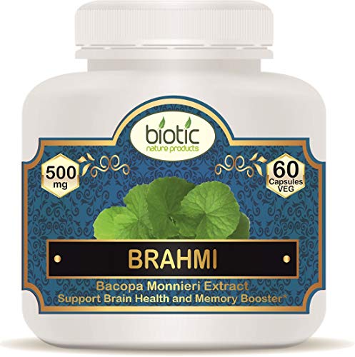 Biotic Brahmi Capsules - Bacopa Monnieri Extract 500mg - 60 Veg Capsules - View 7 of 7