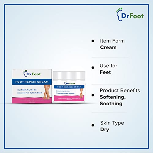 Dr Foot | Foot Cream for Cracked Heels | Crack Heel Repair Cream | Foot Cream for Dry Feet | Foot Care Cream | Foot Crack Cream | Heel Crack Cream | With Lemongrass, Tea Tree &amp; Vitamin E Oil - 100gms (FROM INDIA)SAB - View 6 of 6
