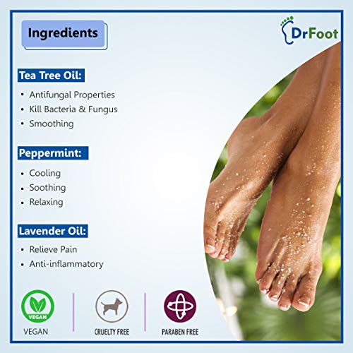Dr Foot Peppermint Epsom Salt Crystals Foot Soak (Magnesium Sulphate) For Muscle Aches, Pain Relief, Relaxation, Spa Treatment for Bathing and Foot, 200gm (FROM INDIA)SAB - View 4 of 6