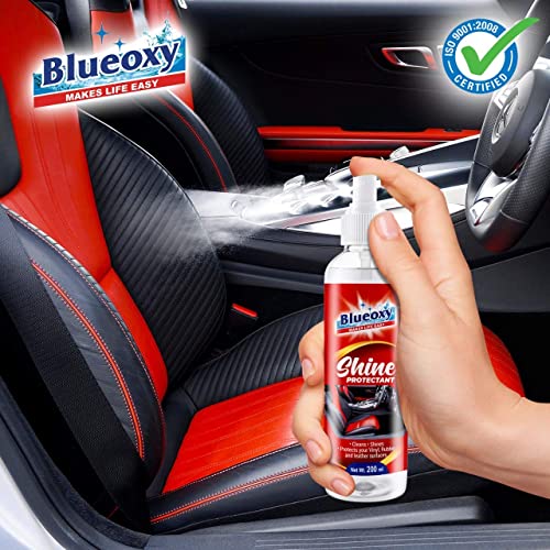 BLUEOXY Multi-Surface Shine Protectant|Quickly Restore Plastic Vinyl Rubber Fiberglass|Powerful UV Protector|Helps Prevent Fading Cracking Ageing |Shine Gloss enhancer |Detailing|200ML|RTU Spray|QTY 1 - View 3 of 5