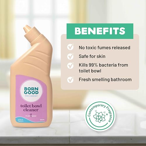 Born Good Plant Based Toilet Cleaner 500 ml (Pack of 1), Biodegradable, Arctic Air Fragrance, Non-Toxic And Eco-Friendly (FROM INDIA) NUSS - View 2 of 6