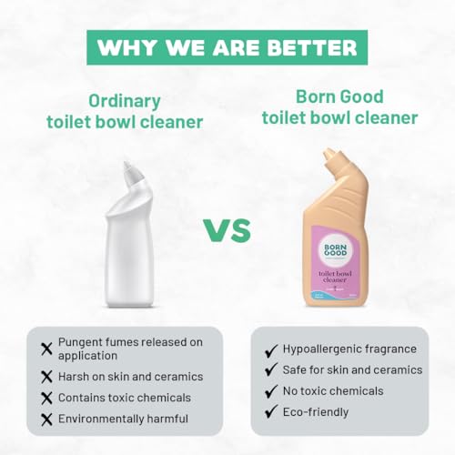 Born Good Plant Based Toilet Cleaner 500 ml (Pack of 1), Biodegradable, Arctic Air Fragrance, Non-Toxic And Eco-Friendly (FROM INDIA) NUSS - View 3 of 6
