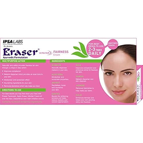 Eraser Ultra Fair Ayurvedic Fairness Cream 25g. (FROM INDIA)SAB - View 5 of 6