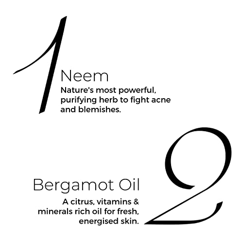 Brillare Neem Face Wash for Acne &amp; Pimples, with Bergamot for Clear Skin, 100% Natural Powder Facewash for Acne Prone Skin, Pimples &amp; Blemishes, 15g - View 6 of 6
