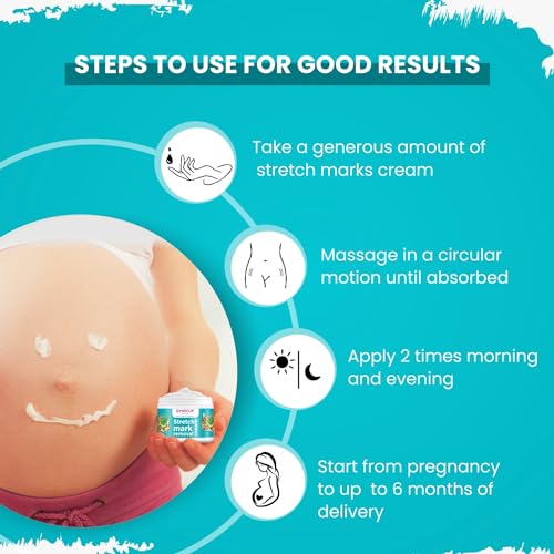 Gynocup Stretch Marks Removal Cream for Pregnancy with the Goodness of Shea Butter, Coco Caprylate, Glycerine and Aloe Vera, Harsingar Oil &amp; Vitamin E (50 G) (Stretch Marks Removal Cream 50G) Pack of 1 (FROM INDIA)SAB - View 6 of 6