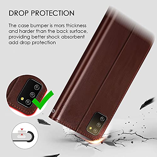 WOW IMAGINE Shock Proof Flip Cover Back Case Cover for Oppo A74 5G (Flexible | Leather Finish | Card Pockets Wallet &amp; Stand | Chestnut Brown) (FROM INDIA FAAZ) - View 5 of 7